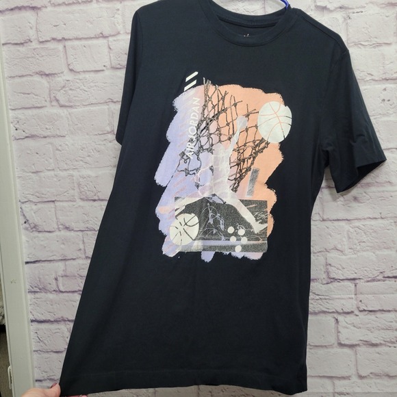 Air Jordan Jumpman Coral Graphic Tshirt Mens M Basketball Athletic Streetwear - Picture 4 of 8